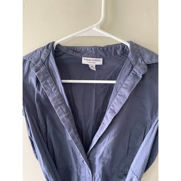 Liz Lange Button Up Maternity Dress- size XS - Picture 2 of 3